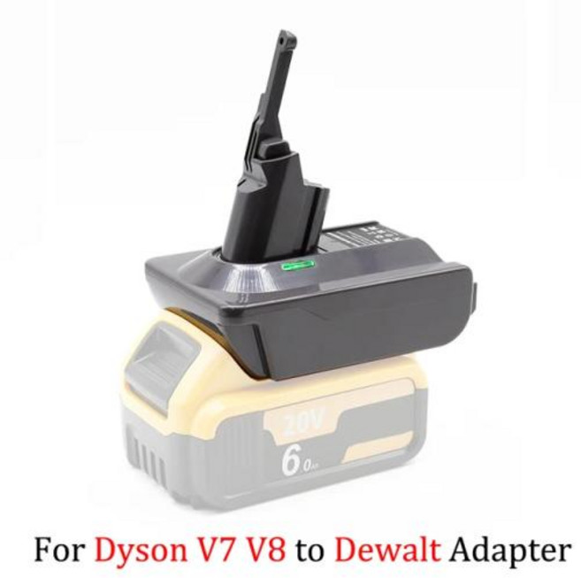 Dyson V6 V7 V8 시리즈용 리튬 배터리 어댑터 Makita Milwaukee 변환기 진공 청소기 도구 DC58 SV11 SV10 18V, For dewalt to v7 v8, 1개