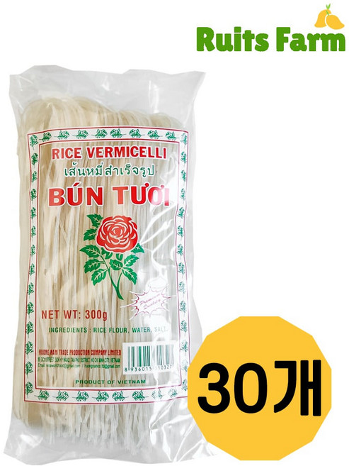 [루츠팜] 베트남 장미 분투이 300gX30개 1박스 bun tuoi 베트남쌀국수 월남쌈 분짜