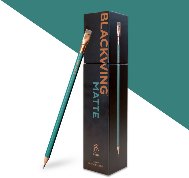 팔로미노 블랙윙 연필 신제품 매트 연필 1다스 (12개입), 매트그린, 1통, 4B