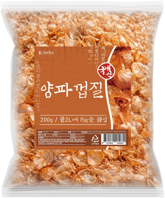 건강중심 국산 양파 껍질 차 말린 양파피, 1개, 200g