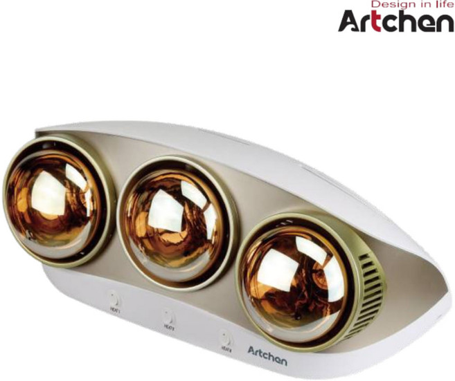 아트첸 3구 욕실용 벽걸이 히터, AT-030KP