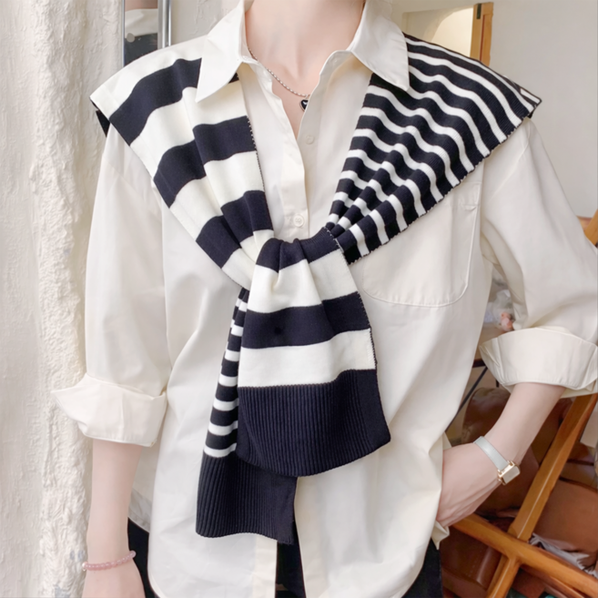 란공주 15칼라 어깨 니트숄 머플러