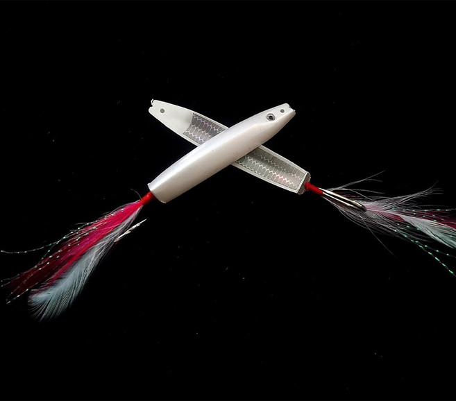 SEAPRO 弓角 岸拋 鐵板 假餌 50mm / 63mm, 珍珠白,6.3公分/2.6g  (一盒2入）, 1個