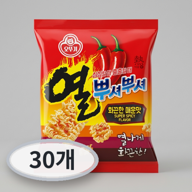 오뚜기 열뿌셔뿌셔 화끈한 매운맛, 30개, 90g