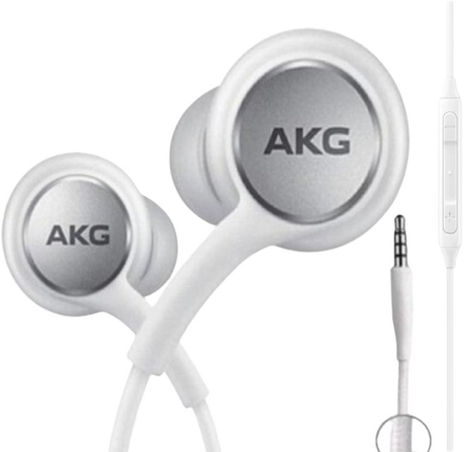 삼성 정품 AKG 유선이어폰 3.5단자 스마트폰 갤럭시 S10 S9 S8 노트9 노트8, 화이트