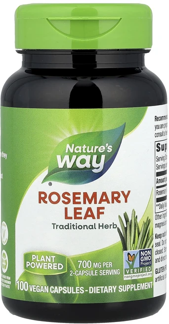몸관리하세요 겨울입니다 Nature's Way 로즈메리 잎 700mg 베지 캡슐 100정(캡슐 1정당 350mg) 특별관리진행, NaturesWay로즈메리잎700mg베지캡슐100정캡슐, 1개 - 쿠팡