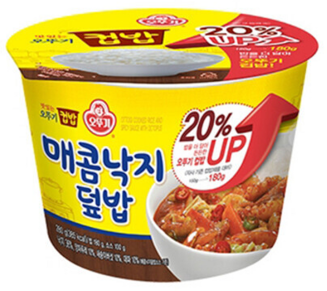 오뚜기 컵밥 매콤낙지덮밥, 280g, 6개