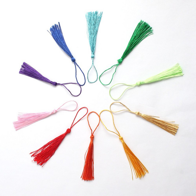 전통 수술 노리개 일반형 장신구줄 매듭 만들기 공예 복주머니 장식 선물 명절(컬러랜덤)