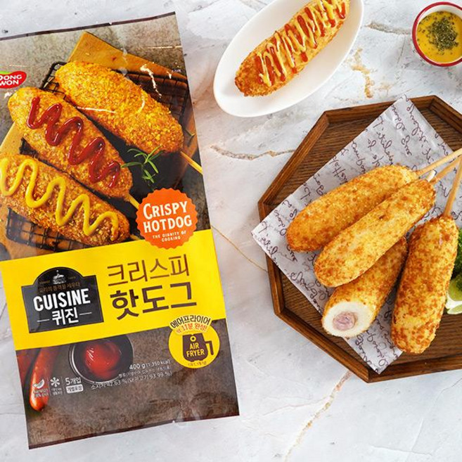 동원 [동원냉장냉동] 퀴진 크리스피 핫도그 400g x2개, 2개