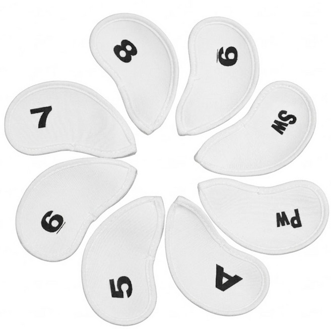 패브릭 아이언 헤드커버 8개, 화이트