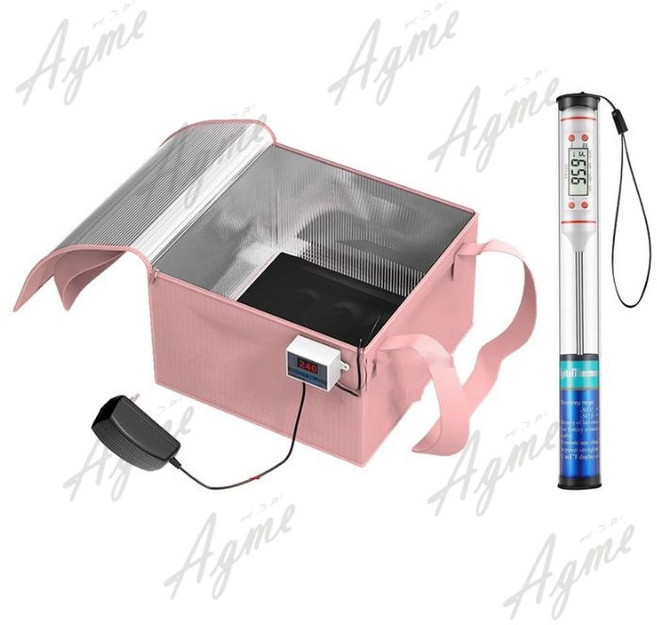 가정용 제빵 발효기 제빵기계 빵 제빵기 홈베이킹 발효, 핑크 실속형 (30X30X19cm)