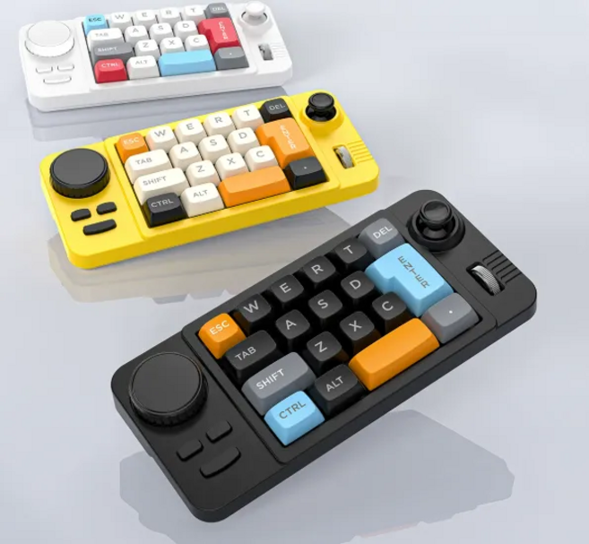 K811 유선 PC용 19키 기계식 게이밍 키보드 미니키패드 매크로패드 rGB 핫스왑DIY 경량화, 블랙, K811유선모델(레드축)