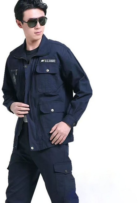 BIKASU 남자 춘추 작업복 방풍 방수 긴팔 등산복 내마모 정비복 아웃도어 상하복세트 워크웨어