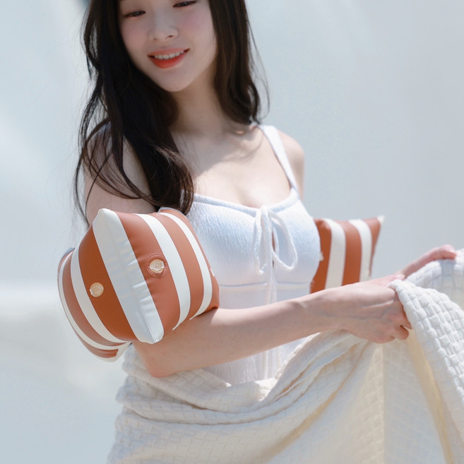 젠틀자이언트 성인 물놀이 암튜브 팔튜브, 1세트, 샌드브라운