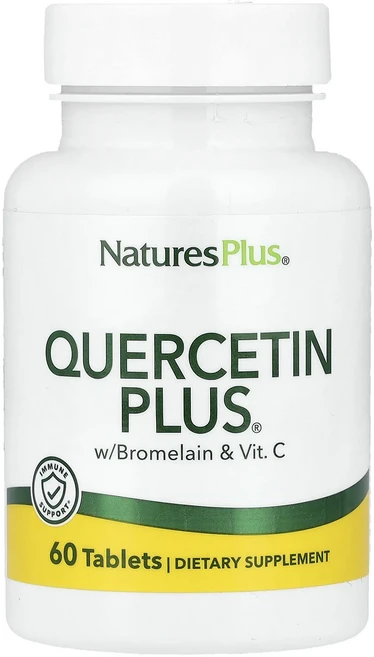 새해 첫좋은선물 NaturesPlus Quercetin Plus®® 브로멜라인 및 비타민 C 60정 제대로 할인합니다, NaturesPlusQuercetinPlus브로멜라인및, 1개 - 쿠팡