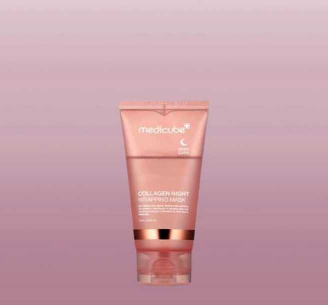 콜라겐 나이트 랩핑 마스크 75ml 1개 탄력광채 케어 메디큐브 슈면팩 리프팅팩 534801