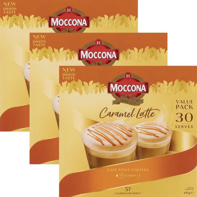 모코나 캬라멜 라떼, 30개입, 3개, 411g