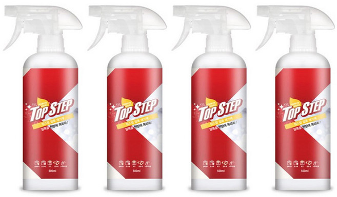 UnKnown_탑스텝 탑스텝 얼룩제거제 500mL 얼룩/찌든때 제거제, 4개