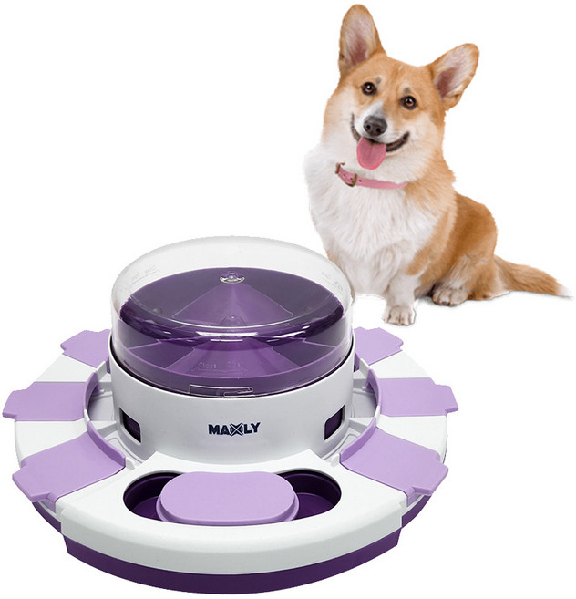 맥슬리 강아지 노즈워크 지능개발 먹이퍼즐 장난감, 바이올렛, 1개