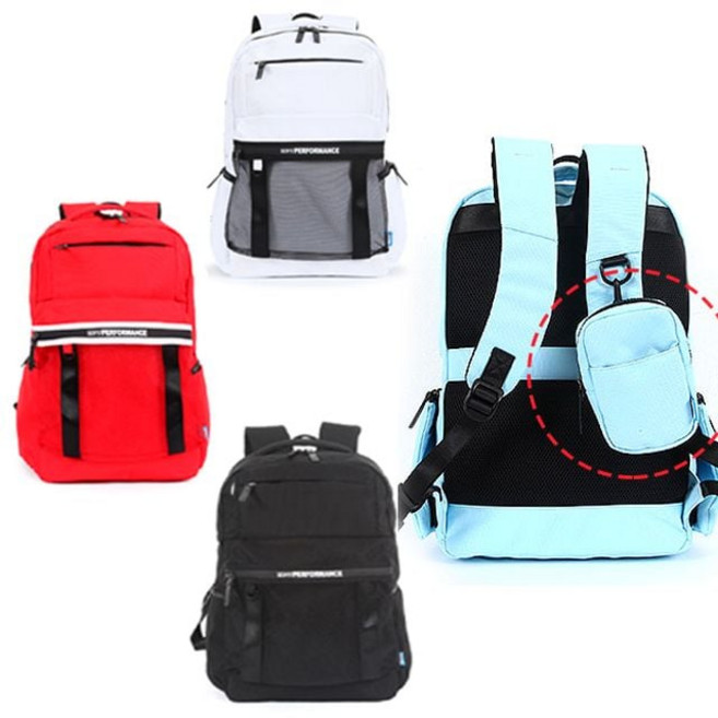 HJI 딕피스트 캐주얼 백팩 남녀공용 책가방 멀티백팩 배낭 학생 백팩 여성 남성 가방 dew+933BL