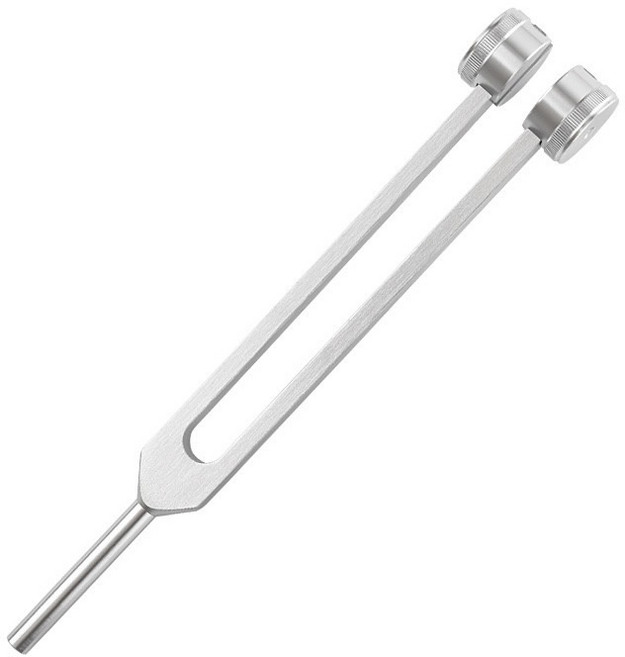 老羊樂器店 鋁製音叉 采耳音叉 樂器配件, 1個, 128Hz 銀色
