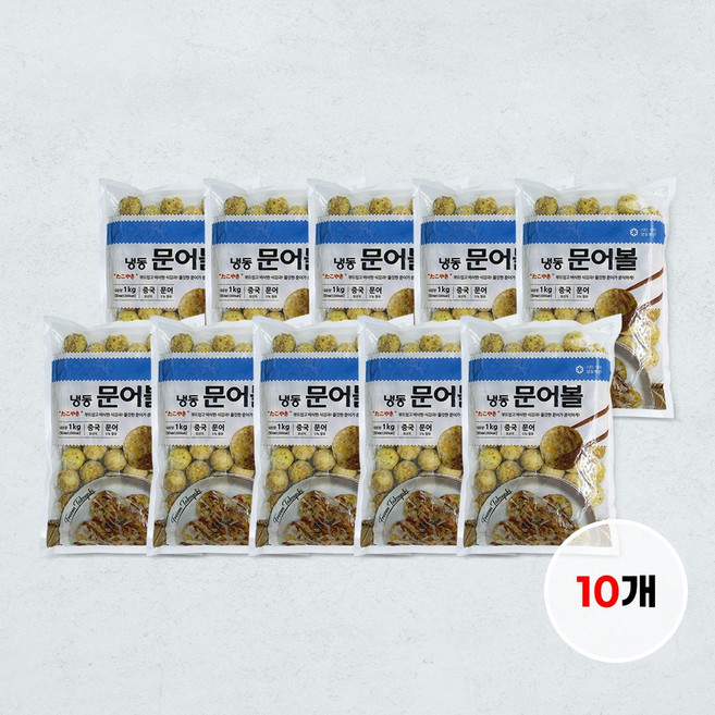 타코야끼 냉동 문어볼, 1kg, 10개