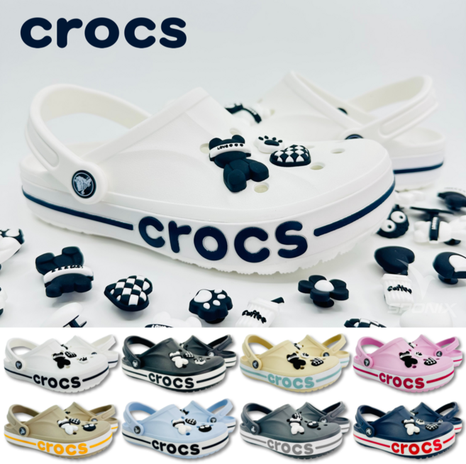 (매장정품) 크록스 바야밴드 슬리퍼 남성 여성 샌들 실내화 스포닉스 악세사리 세트