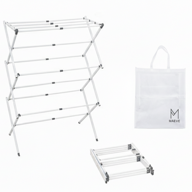 메이브 빨래 건조대 접이식건조대 튼튼한 미니 건조대 보관가방 M91, 1개, 혼합색상