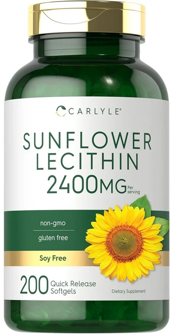 칼라일 해바라기 레시틴 2400mg 200정, 1개 - 쿠팡
