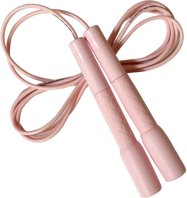 나리아 화이트라벨 미끄럼방지 조절캡 줄넘기 스몰, 핑크, 1개