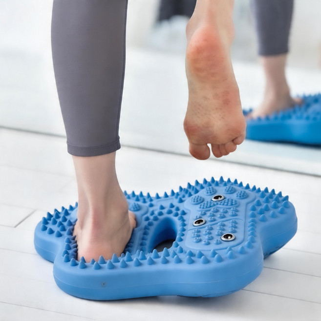 라온누리 가정용 에어 발지압 스텝퍼 혈액순환 붓기개선 2COLOR, 파랑 색, 1개