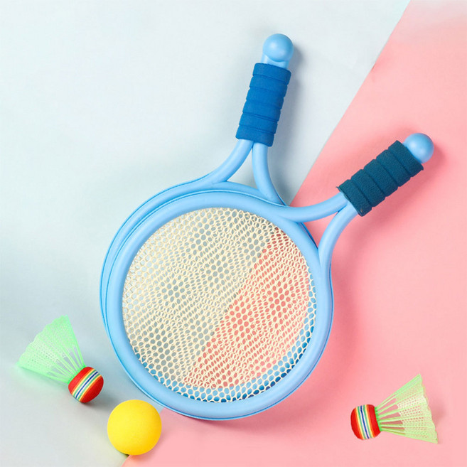 어린이 미니 배드민턴 세트, 블루, 1개