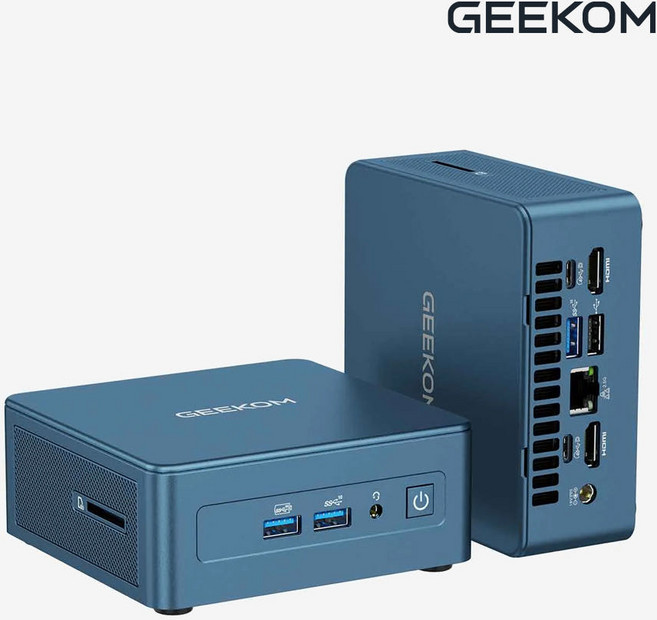 GEEKOM 미니PC IT13 (I9-13900HK / DDR4 32G / 1T NVMe / 윈도우11 Pro 포함) 기컴 사무용 기업용 미니피씨, I9-13900HK, WIN11 Pro, 1TB, 32GB, 파랑
