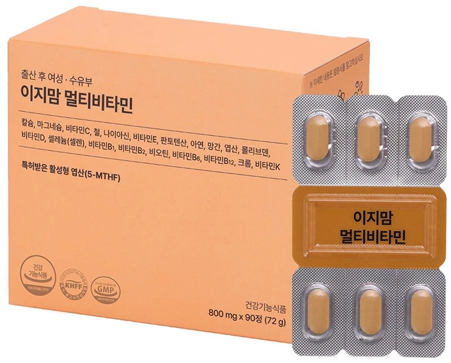 이지맘 멀티비타민, 1개, 90정 - 쿠팡