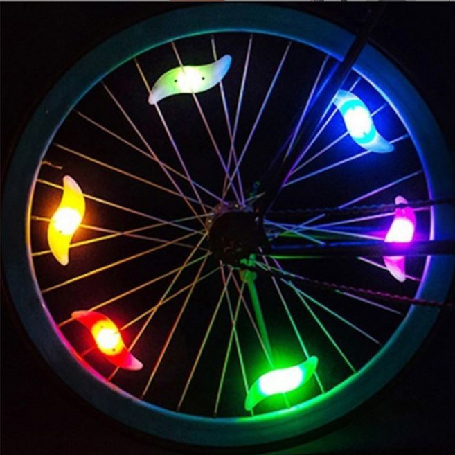 배키샵 자전거 휠라이트 악세사리, 4. 휠라이트 레인보우, 1개