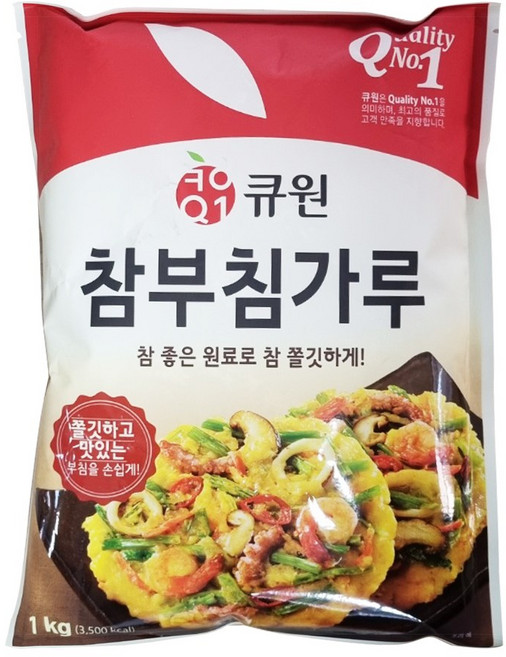 큐원 참 부침가루, 1kg, 1개