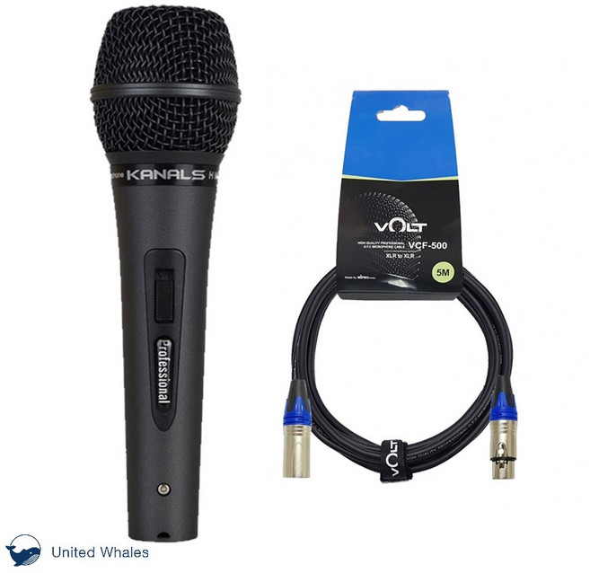 카날스 BKD-101 유선 마이크 VOLT XLR 양캐논 5M 케이블 세트