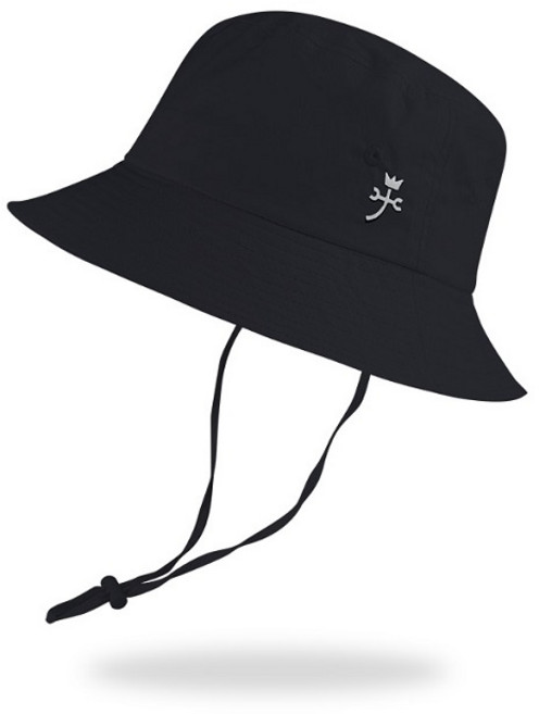 까스텔바작 남녀공용 스포츠 등산 골프 슬림 버킷햇 모자 BWBMGC206, 블랙, 1개