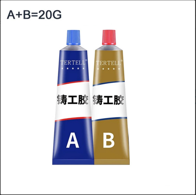 강력 주물 스테인리스 주물 스테인리스 스틸 금속 플라스틱 리페어 접착 만능 초강력 주물용 에폭시 수지, A10g-B10g, A10g-B10g