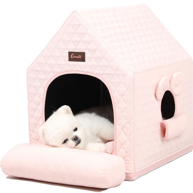 초코펫하우스 반려동물 에브리데이 쿠션하우스 3.0, 핑크, 1개