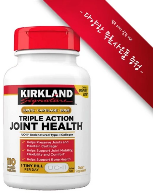 [정품 미국 배송] 커클랜드 트리플 액션 조인트 헬스 110정 (타블렛), 챱스틱(민트), 1 - 쿠팡