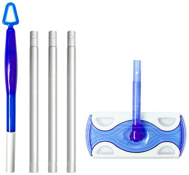 손할매 베이직 막대걸레 + 부직포 청소포 20매 + 물걸레 청소포10매 3종, 블루, 1세트
