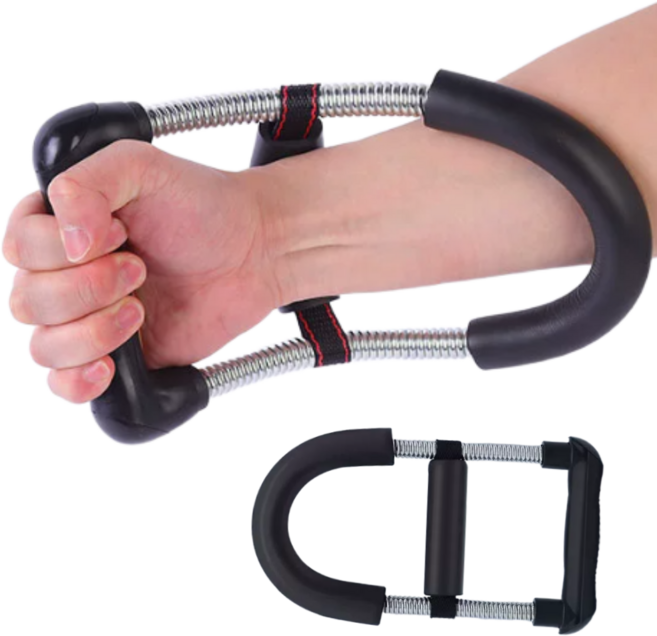 아워딜 손목 근력 전완근 팔씨름 배드민턴 테니스 운동기구, 블랙, 1개