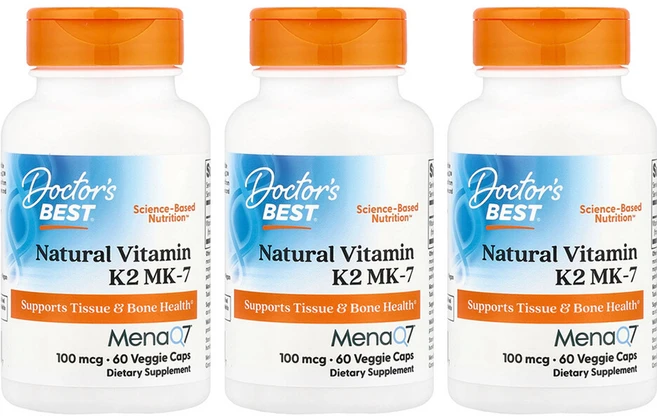 Doctor's Best MK 7 Natural Vitamin K2 60정, 3개 - 쿠팡