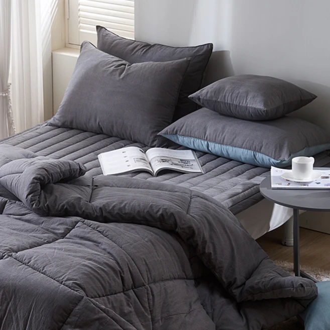 스누즈 모노 60수 면 바이오워싱 알러지케어 진드기방지 차렵이불 - 쿠팡