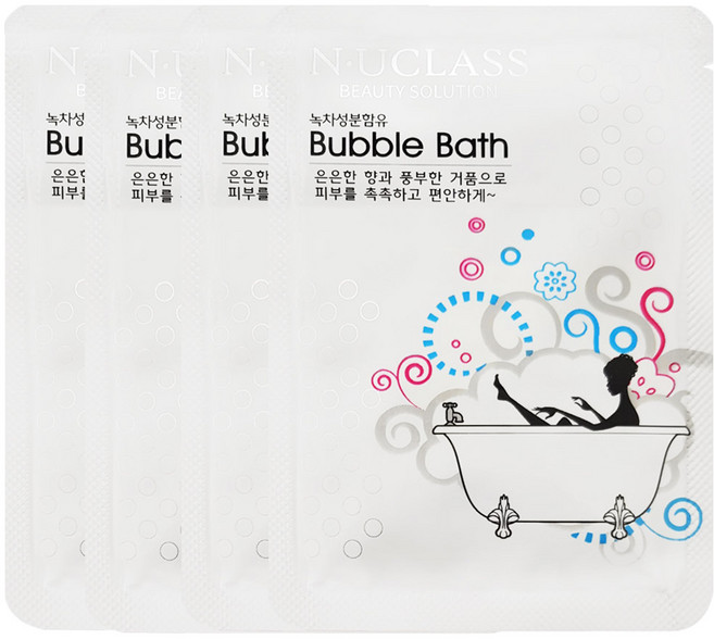 엔유클라스 일회용 거품입욕제 바블바스, 10ml, 800개