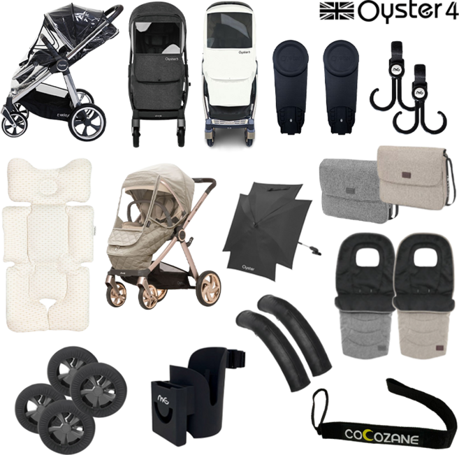 오이스터3 오이스터4 전용 악세사리 레인 방한 방풍 바퀴 커버 마마백(체인징백) 풋머프 어댑터 멀티 하이포지션 파라솔, 선택6 오이스터 3/4 전용  풋머프 머큐리, 1개