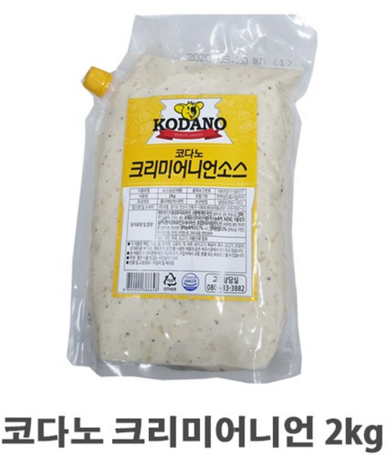 모두닭집 코다노 크리미어니언소스, 2kg, 2개