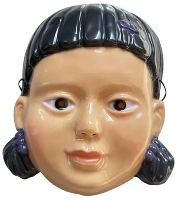 영희 옷 가면 진행요원 굿 반티 할로윈 졸업사진 복장 의상 코스튬, C. 마스크, C. 어린이용 L 사이즈 키 130140, D. 성인 M 키 155cm 미만