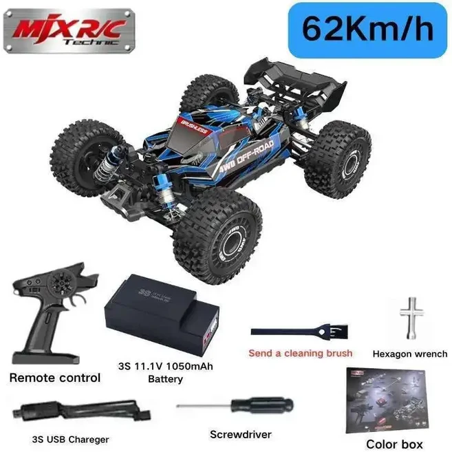 RC카 무선조종 장난감 크리스마스 선물 트럭 헬리콥터 비행기 드론 중장비 원격제어 리모콘Hyper Go MJX 16, 01 16207 Color box